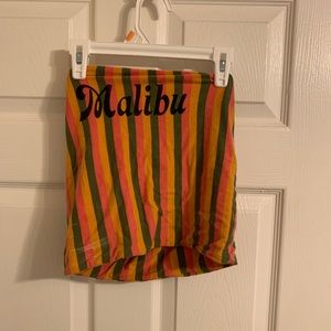 multi colored crop top